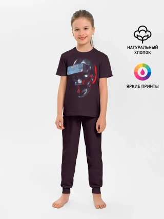 Детская пижама с брюками / Череп с VR