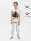 Детская пижама с брюками / Гию оберегает Танджиро и Незуко
