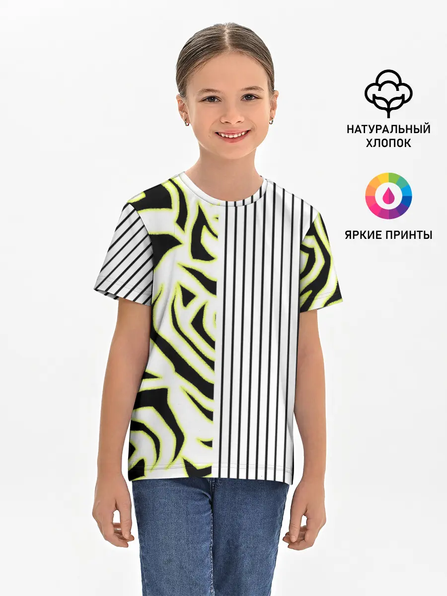 Детская базовая футболка / Зебра