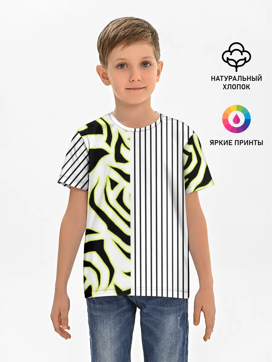 Детская базовая футболка / Зебра