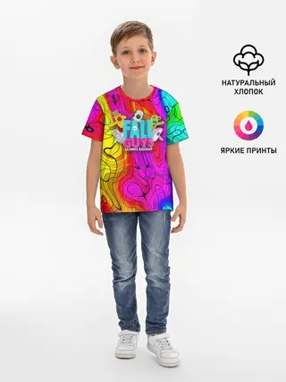 Детская базовая футболка / Fall Guys