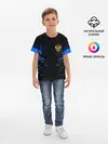 Детская базовая футболка / Russia-sport collection BLUE