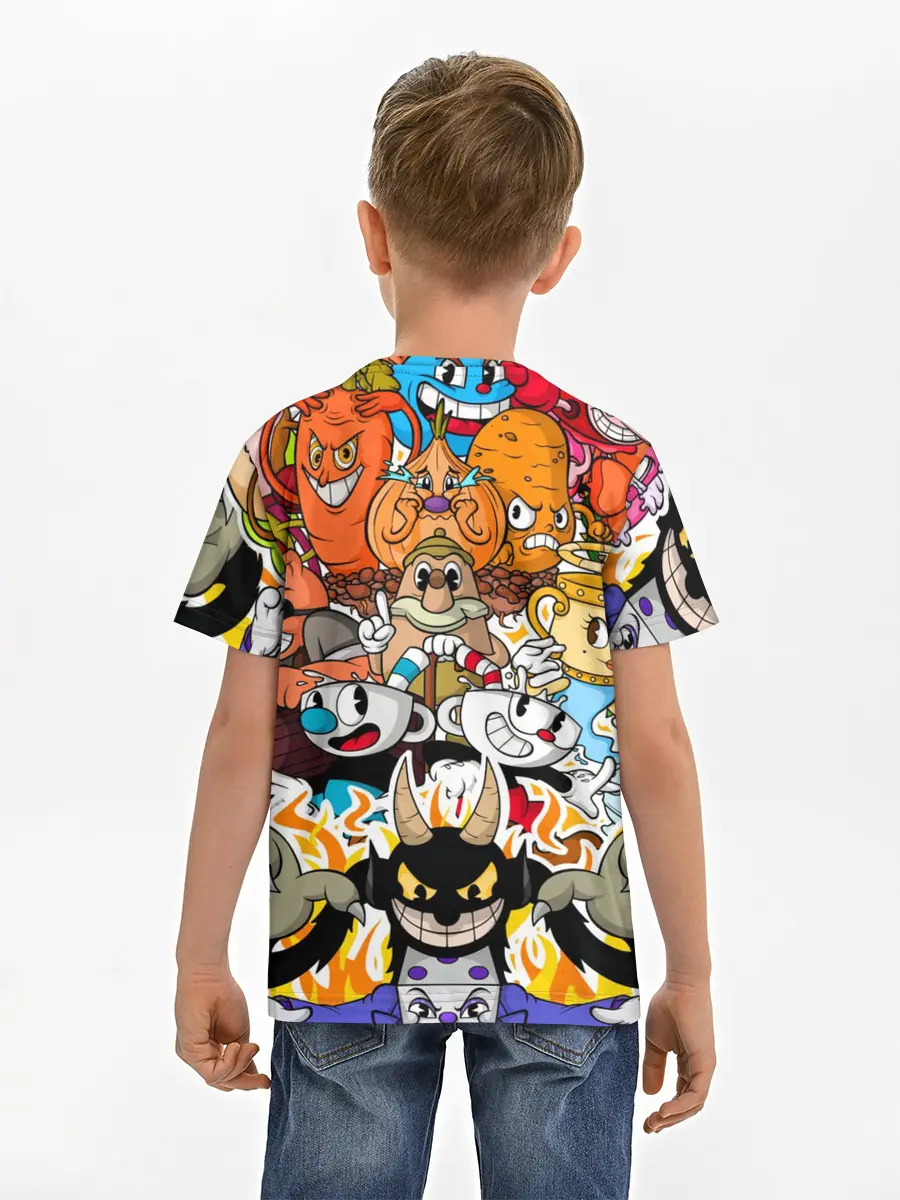 Детская базовая футболка / CUPHEAD