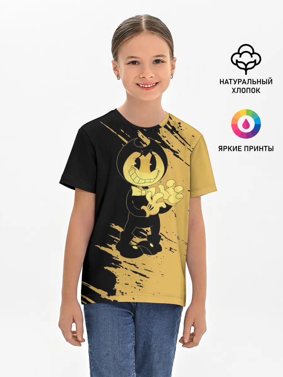 Детская базовая футболка / Bendy And The Ink Machine