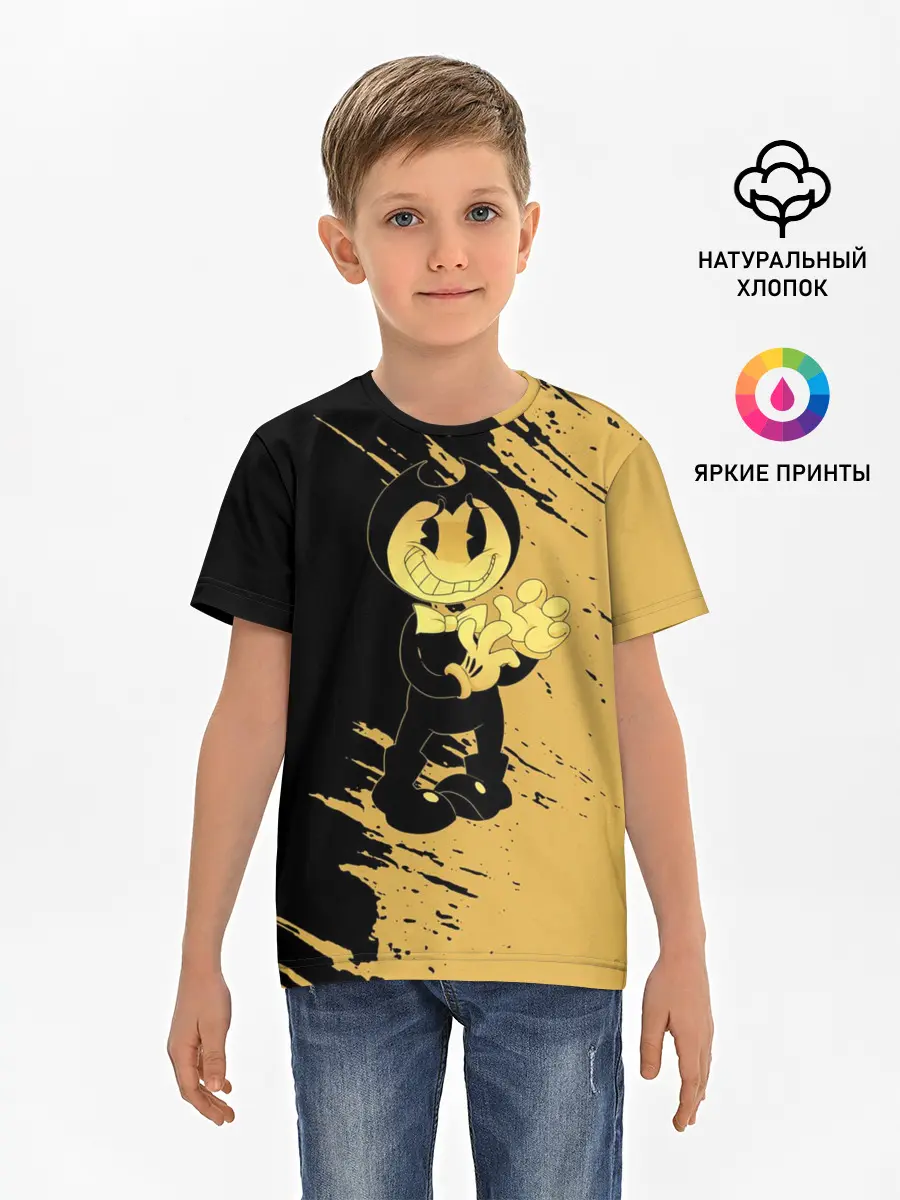 Детская базовая футболка / Bendy And The Ink Machine