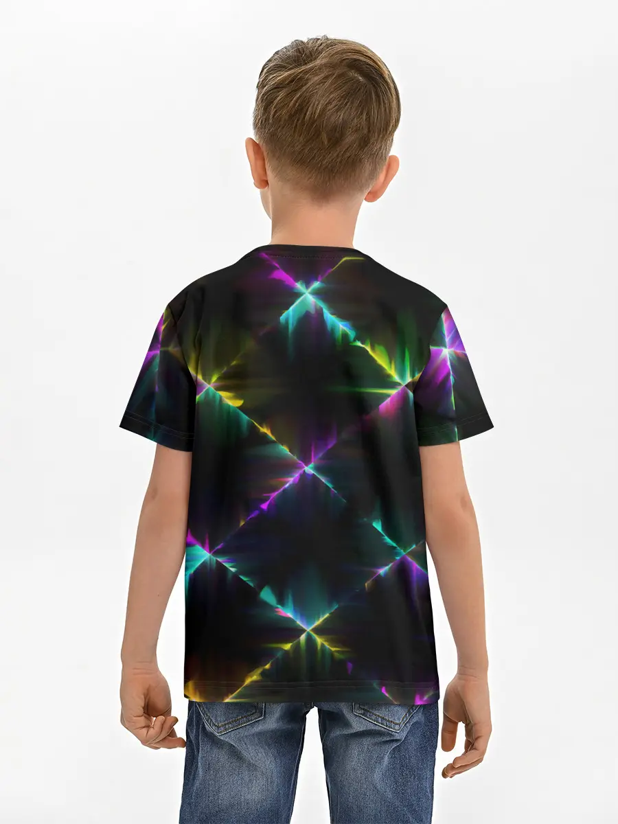 Детская базовая футболка / НЕОНОВАЯ ТЕКСТУРА