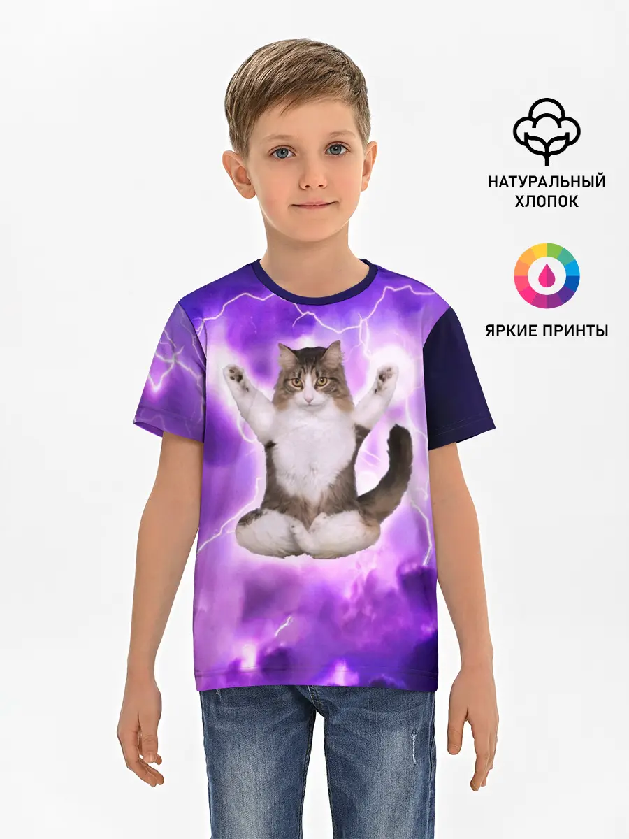 Детская базовая футболка / Повелитель Молний | Котэ