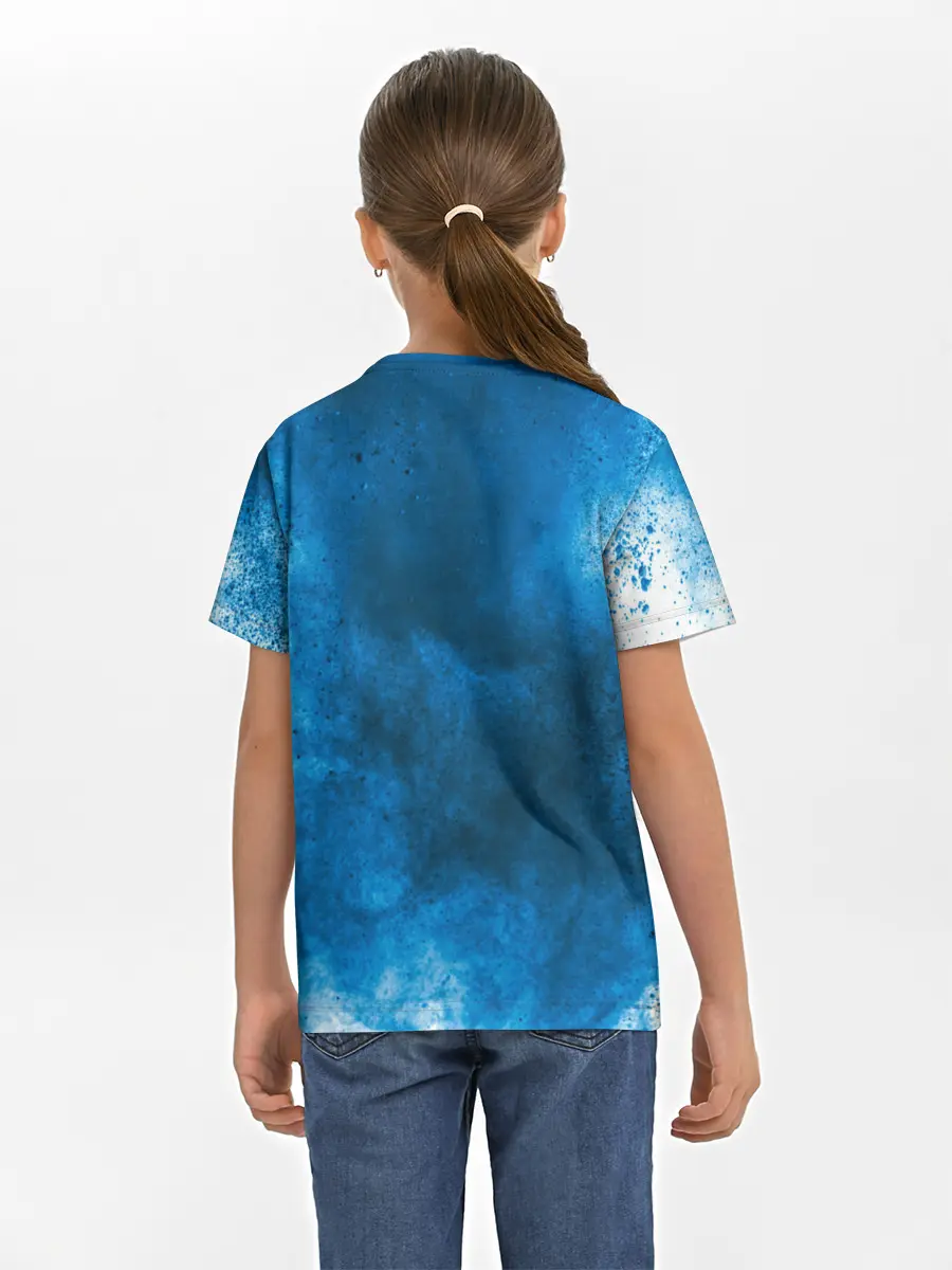 Детская базовая футболка / СИНИЙ ДЫМ