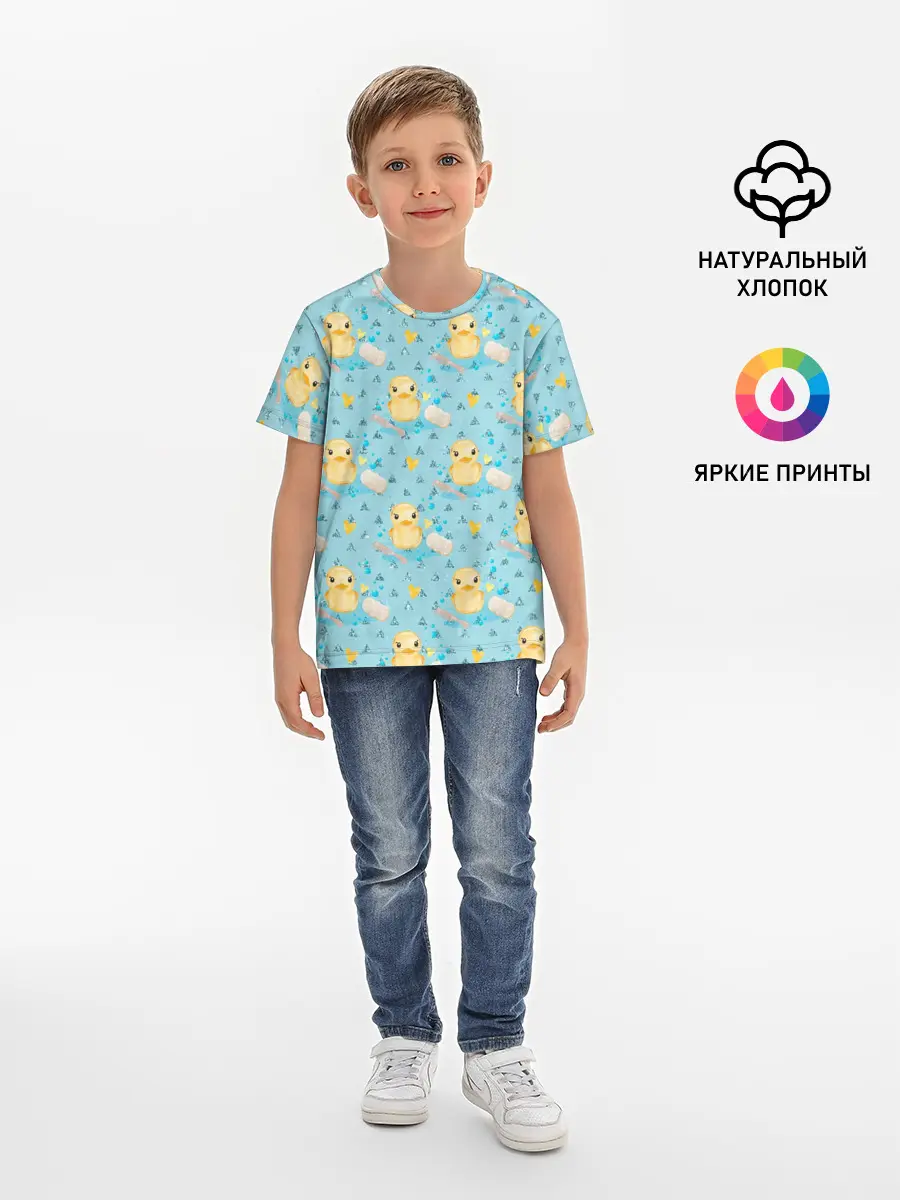 Детская базовая футболка / Чистюля: уточки