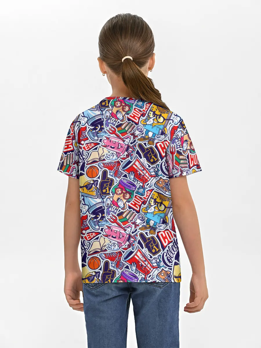 Детская базовая футболка / Стикерпак