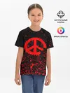 Детская базовая футболка / Peace Banksy