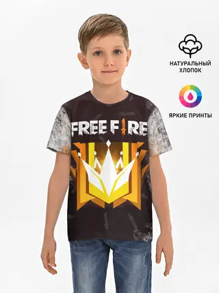 Детская базовая футболка / Free Fire | Фри фаер