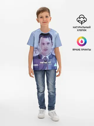 Детская базовая футболка / Detroit become human