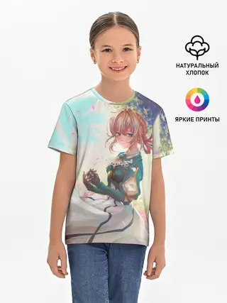 Детская базовая футболка / Violet Evergarden_8