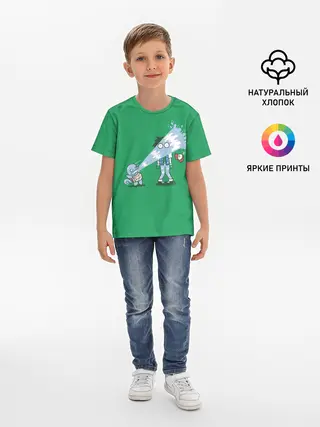 Детская базовая футболка / Неугомонный Сквиртл