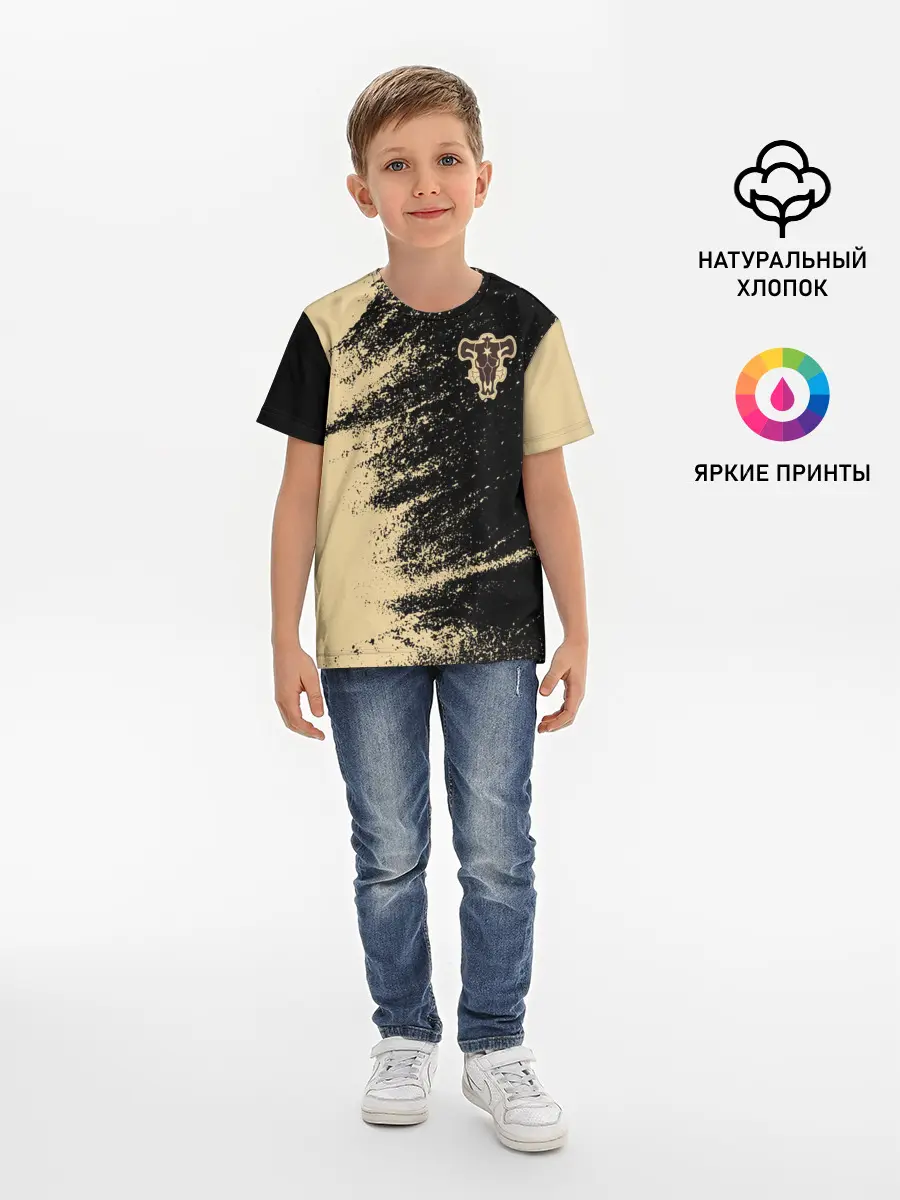 Детская базовая футболка / Black clover bull.