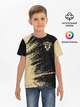 Детская базовая футболка / Black clover bull.