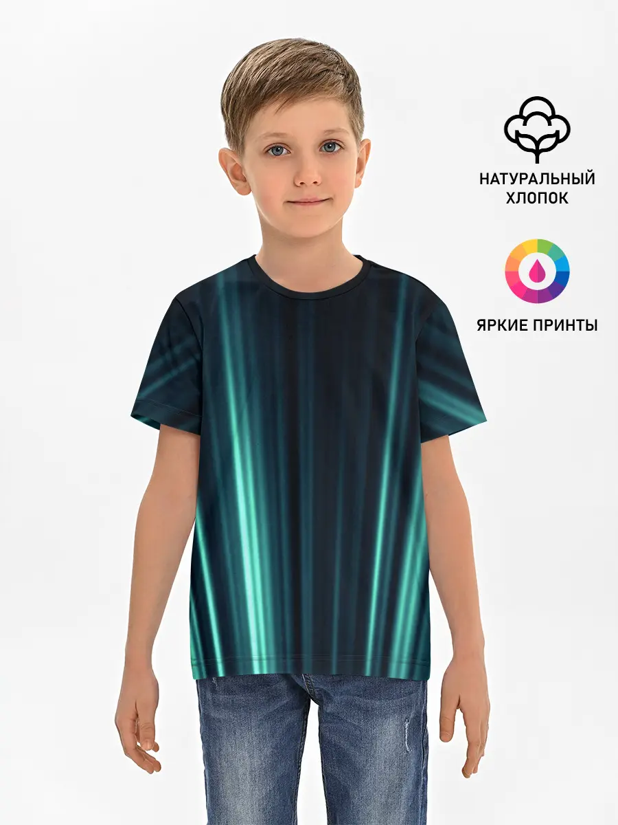 Детская базовая футболка / текстура