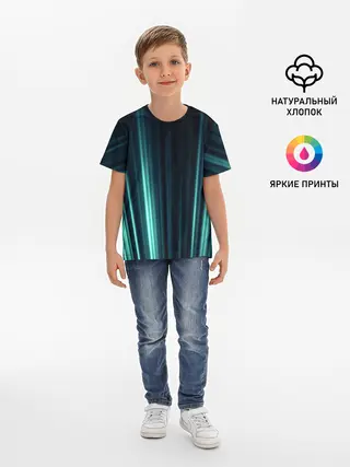 Детская базовая футболка / текстура