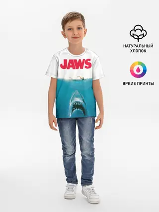 Детская базовая футболка / Jaws 1975