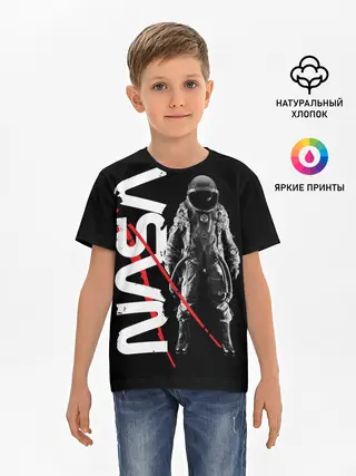 Детская базовая футболка / Nasa austronaut