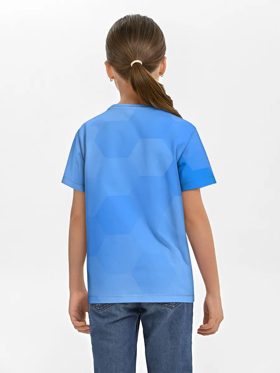 Детская базовая футболка / Дельфин с коктейлем