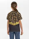 Детская базовая футболка / Леопардовый принт