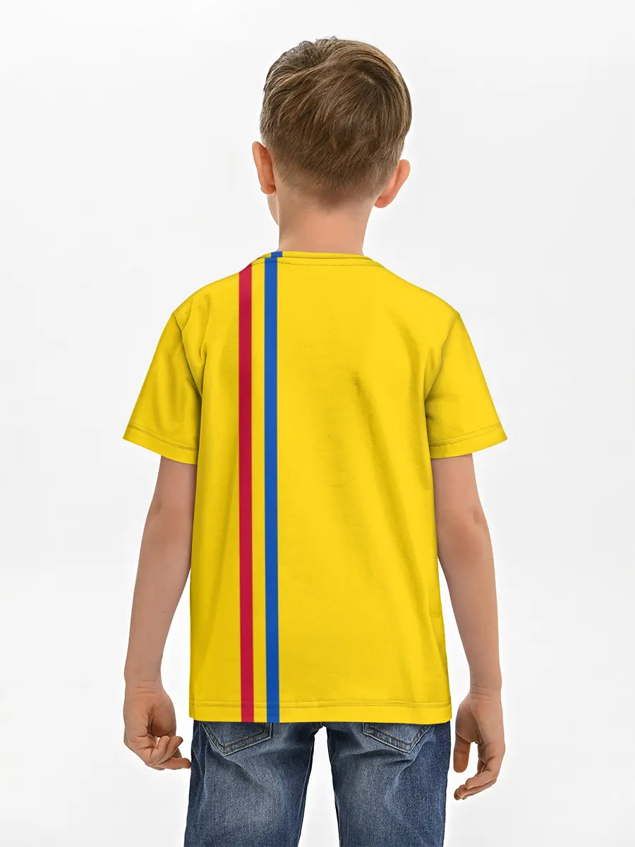 Детская базовая футболка / Молдавия, лента с гербом