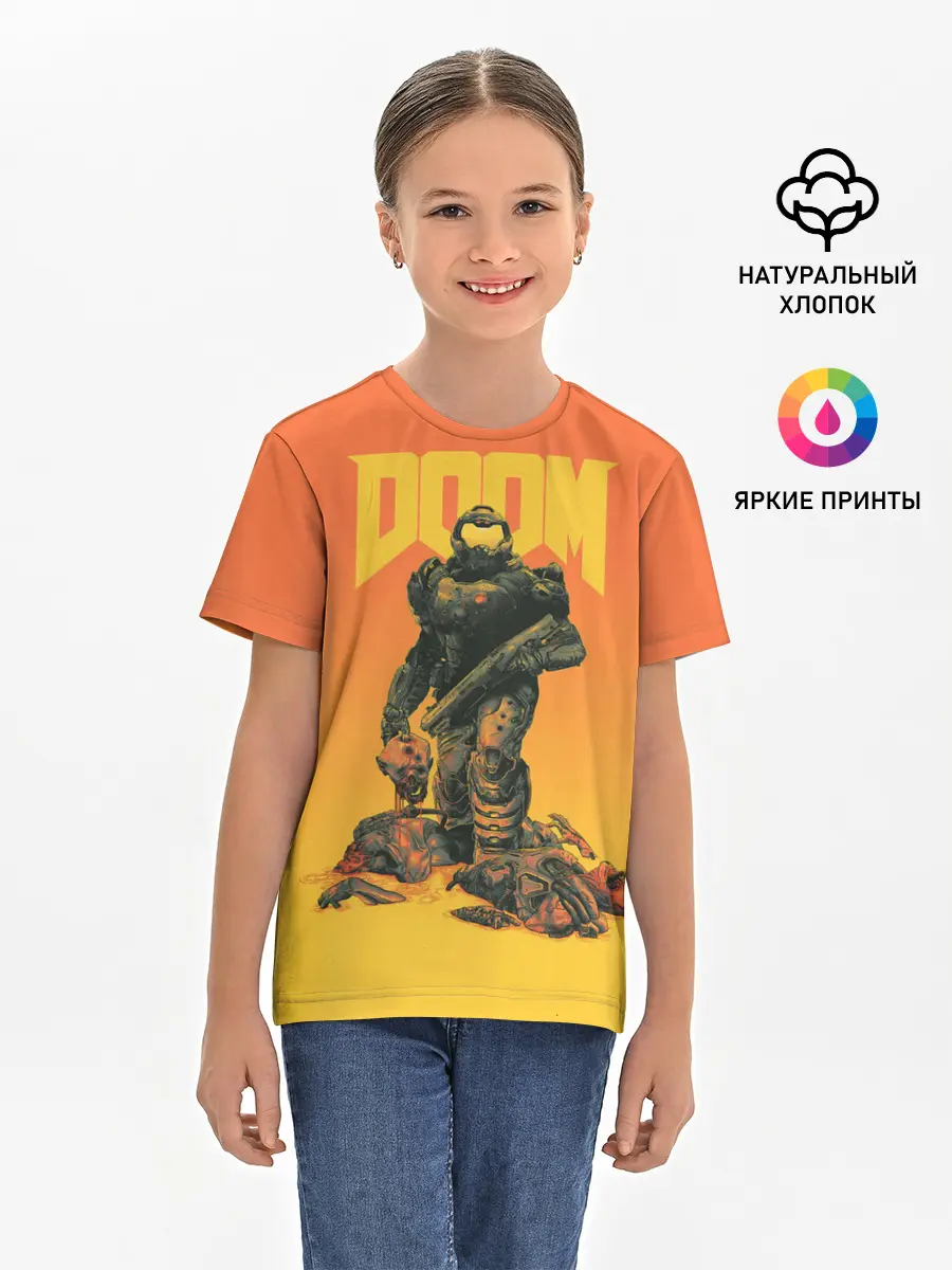 Детская базовая футболка / Doom