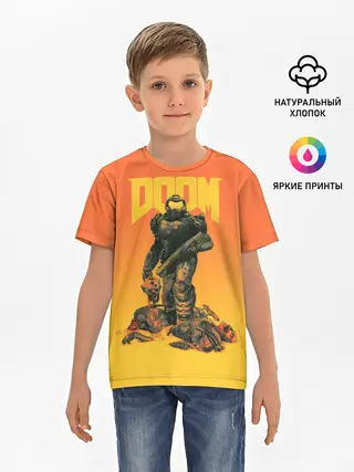 Детская базовая футболка / Doom