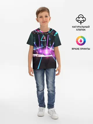 Детская базовая футболка / КИБЕРГОРОД