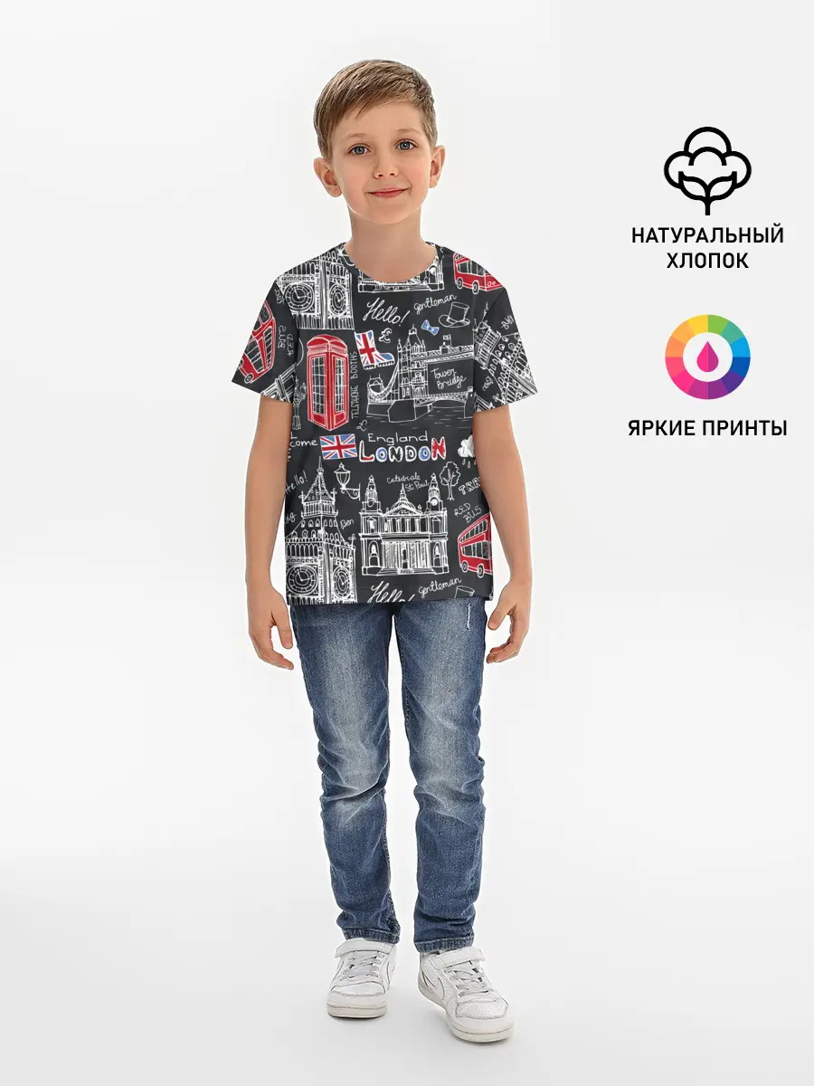Детская базовая футболка / Лондон