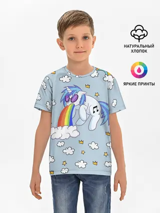 Детская базовая футболка / Винил Скрэтч