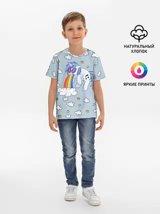 Детская базовая футболка / Винил Скрэтч