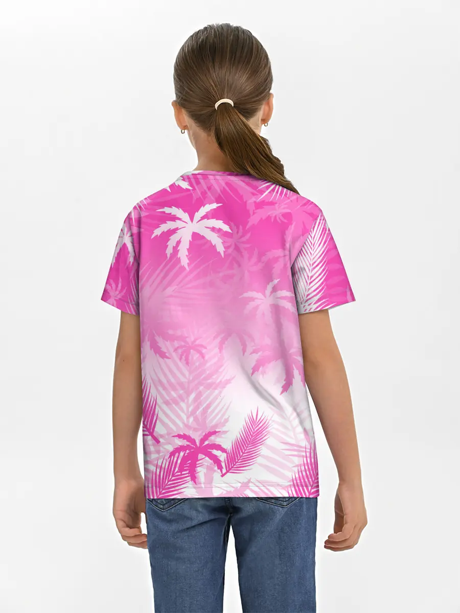 Детская базовая футболка / БЕЛЫЕ ПАЛЬМЫ ПАЛЬМЫ