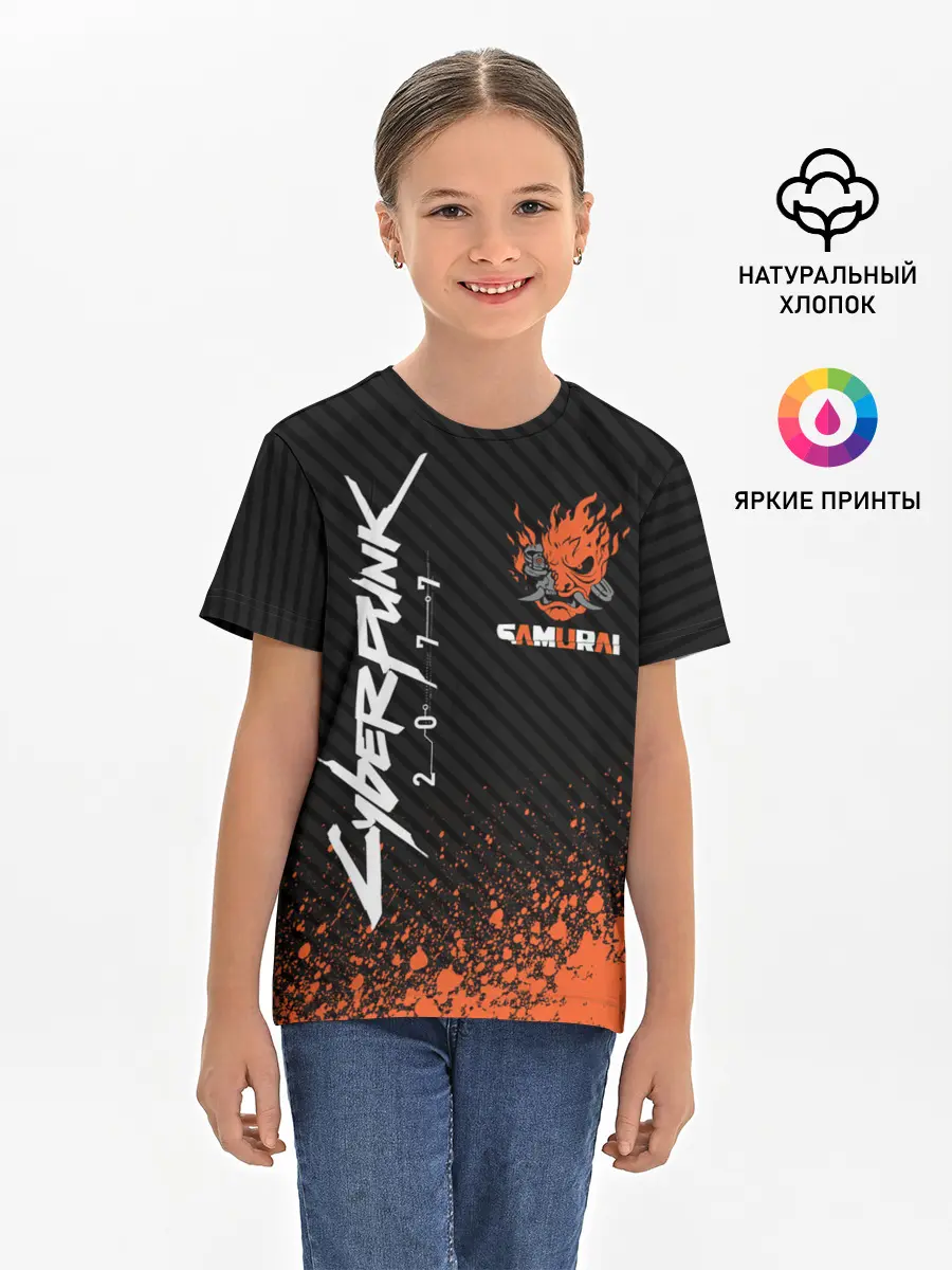 Детская базовая футболка / Cyberpunk 2077