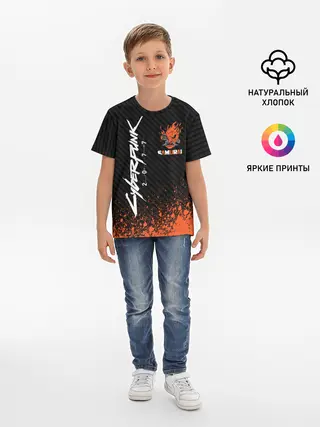 Детская базовая футболка / Cyberpunk 2077