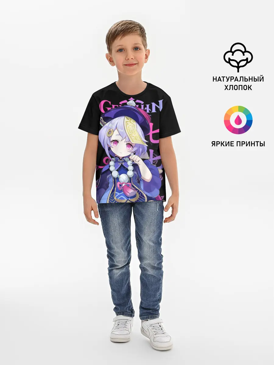 Детская базовая футболка / Ци Ци, Genshin Impact