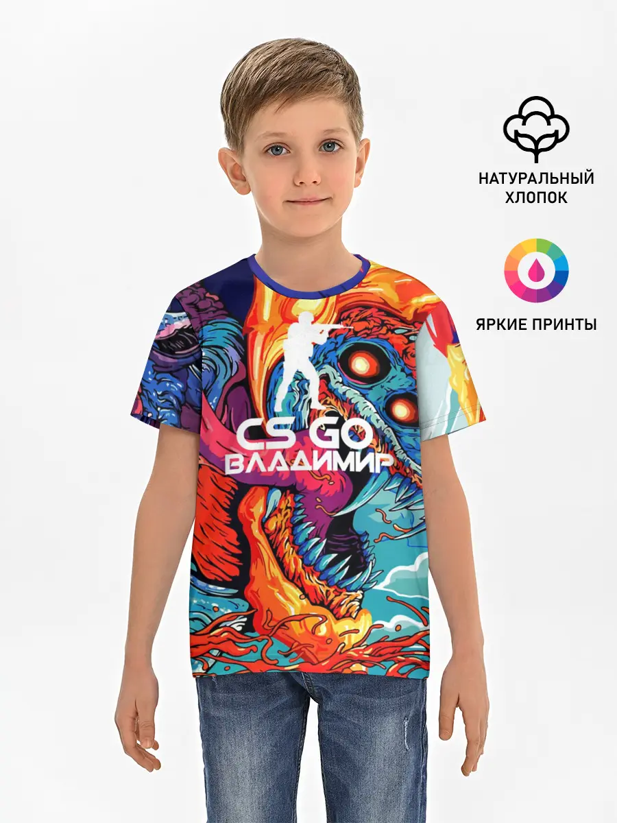 Детская базовая футболка / Владимир в стиле CS GO