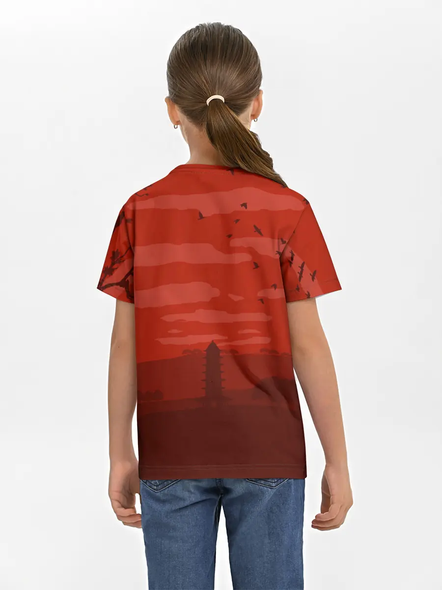 Детская базовая футболка / Сакура