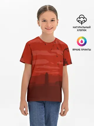 Детская базовая футболка / Сакура