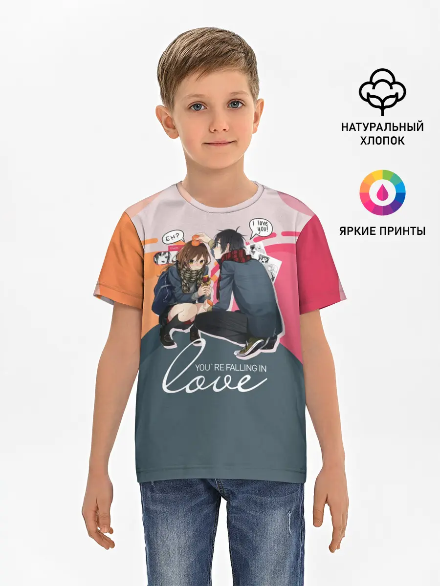 Детская базовая футболка / Хори-сан и Миямура-кун