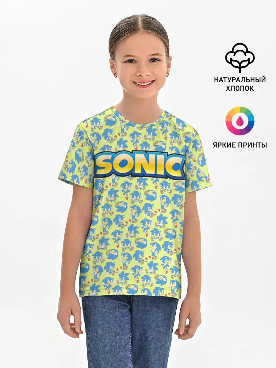 Детская базовая футболка / SONIC