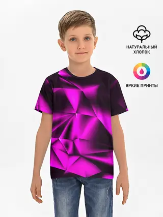 Детская базовая футболка / НЕОНОВАЯ ТЕКСТУРА