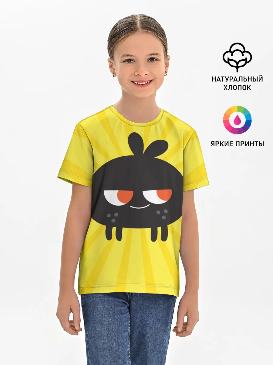 Детская базовая футболка / Toca Boca Yellow