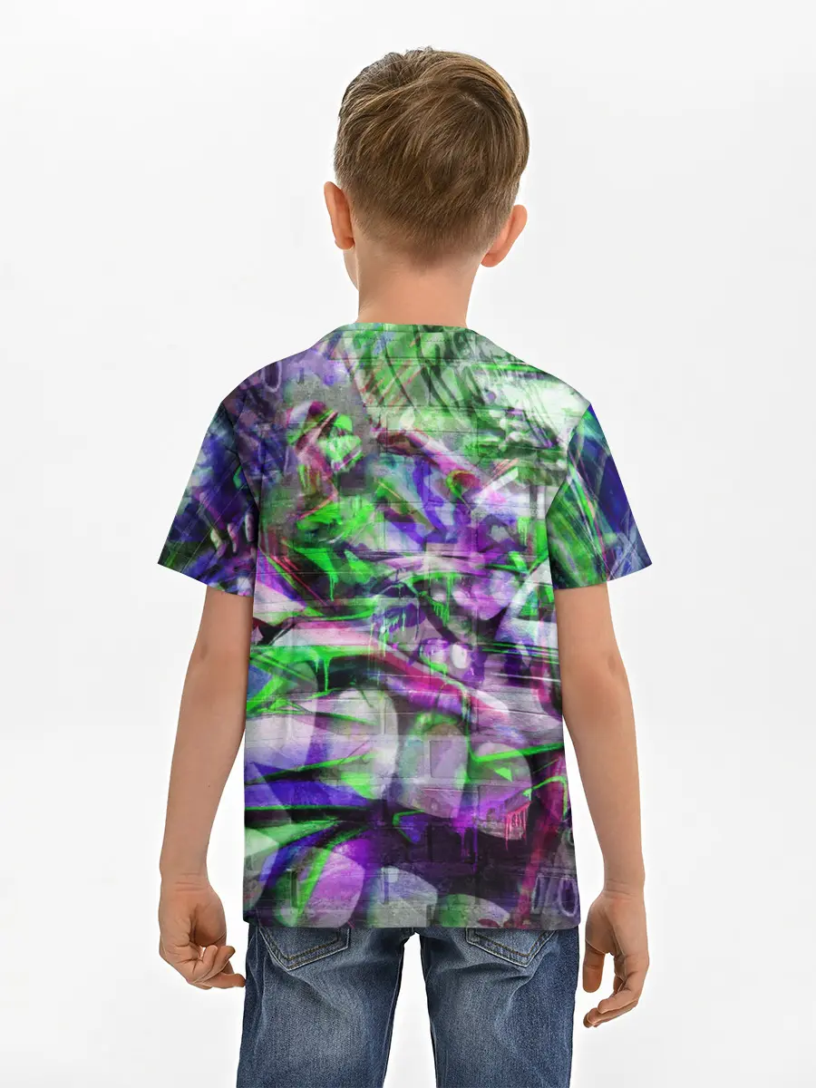 Детская базовая футболка / Граффити на стене