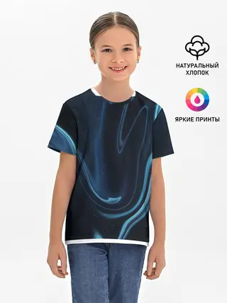 Детская базовая футболка / Космическая волна