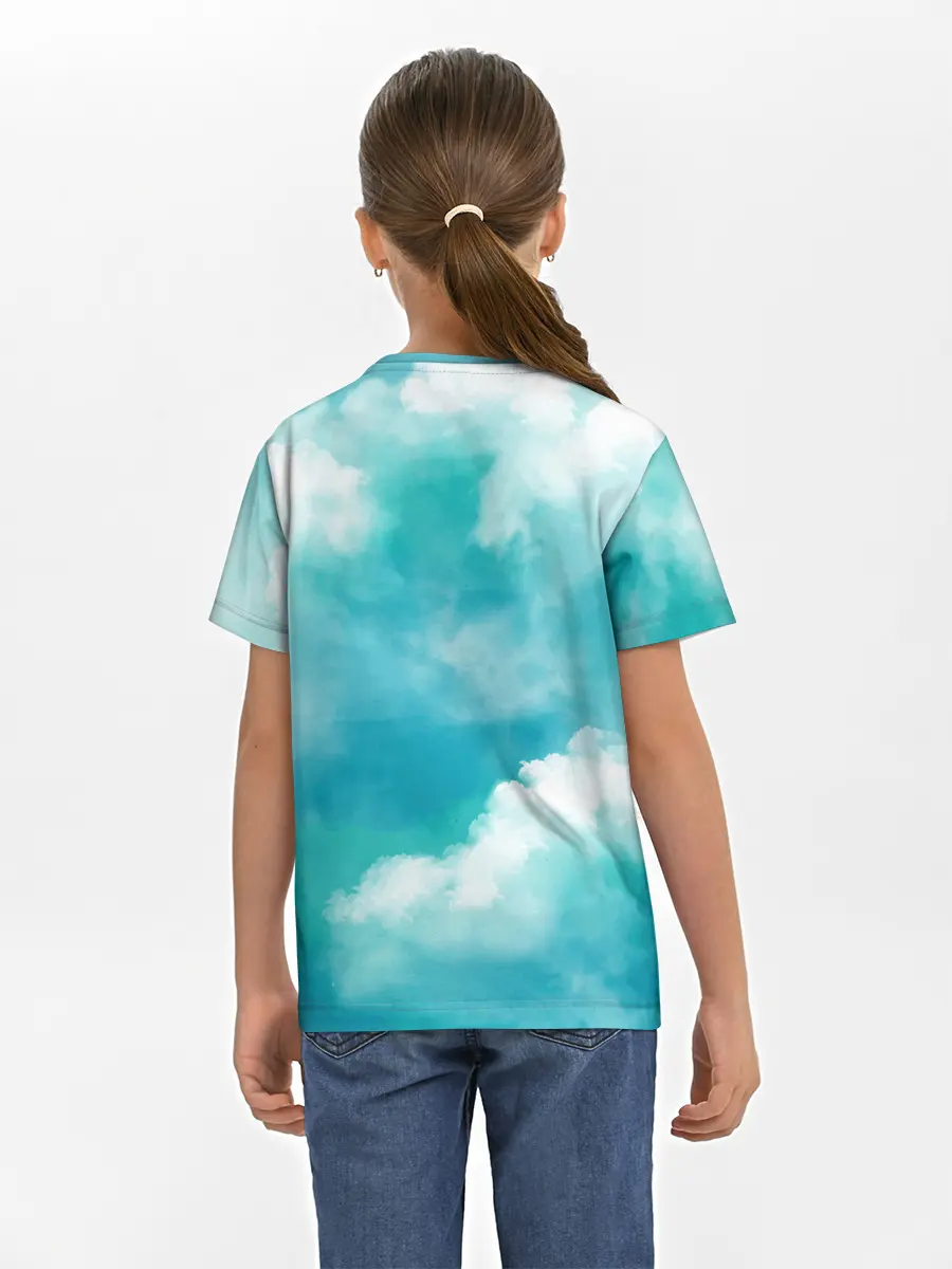 Детская базовая футболка / Голубое Небо | Blue Sky