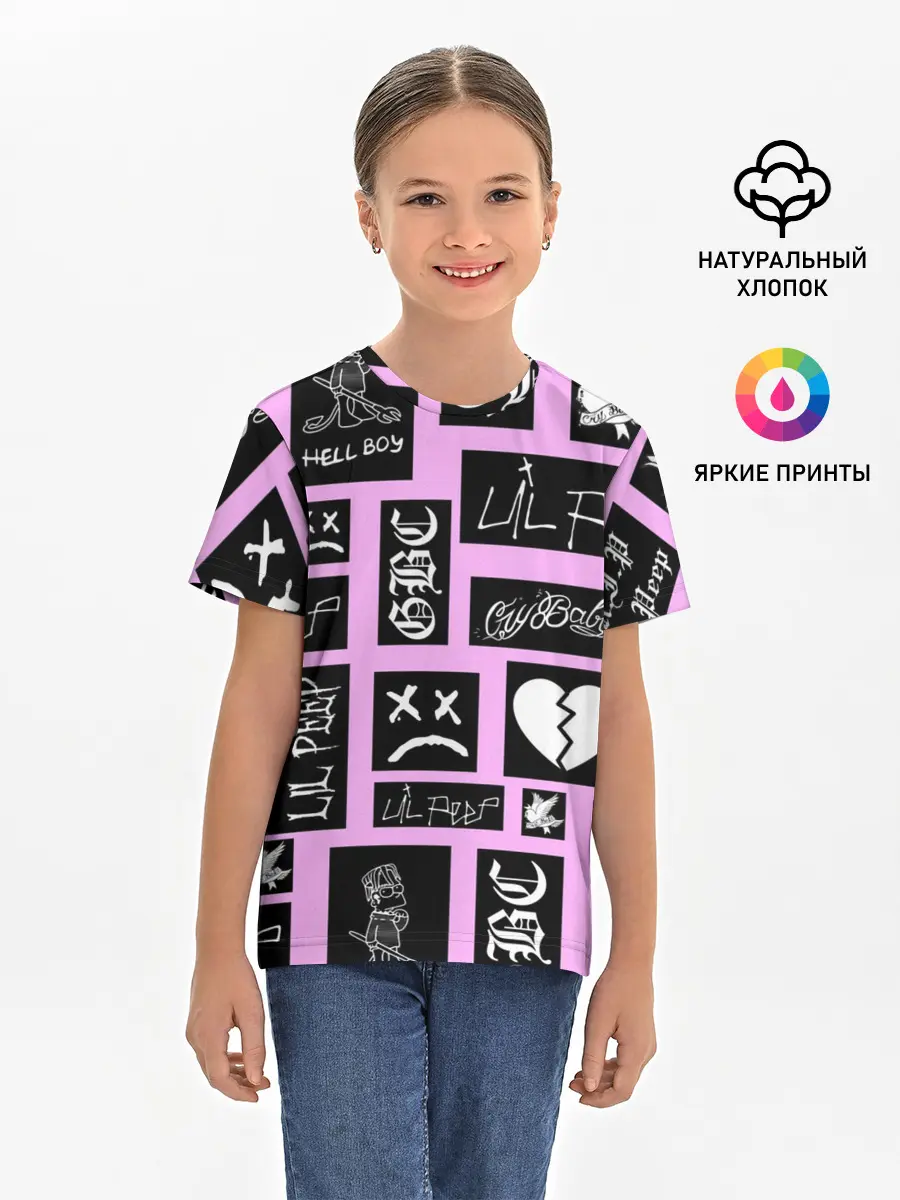 Детская базовая футболка / LIL PEEP
