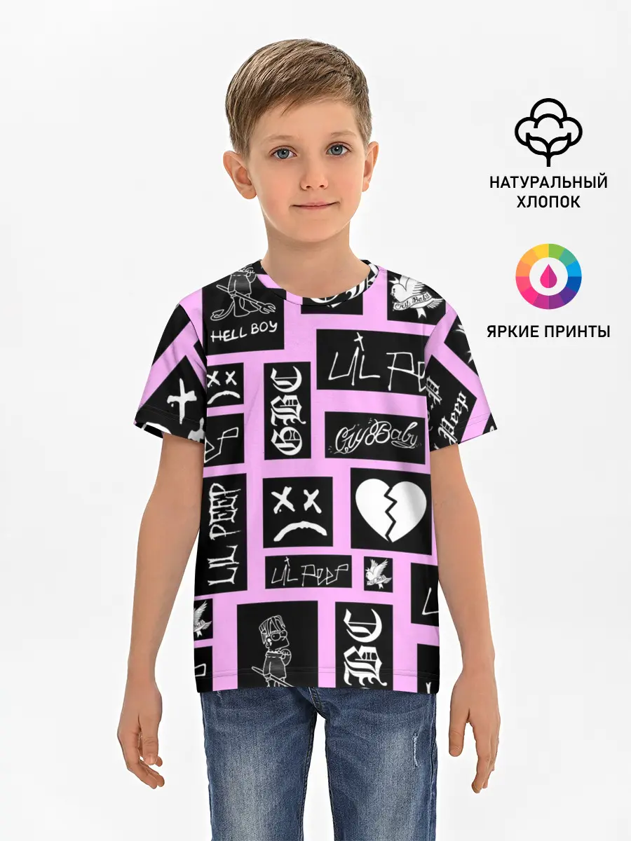 Детская базовая футболка / LIL PEEP